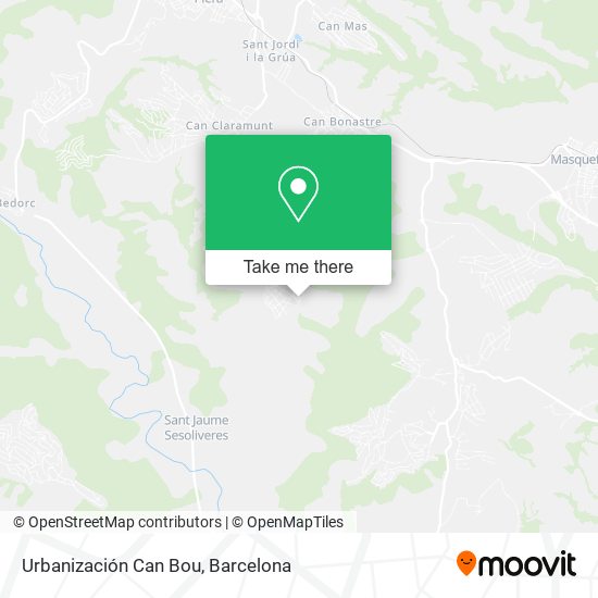 Urbanización Can Bou map