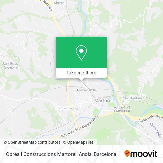Obres I Construccions Martorell Anoia map