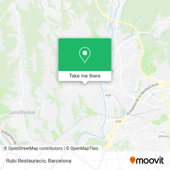 Rubí Restauracio map