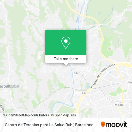 mapa Centro de Terapias para La Salud Rubí