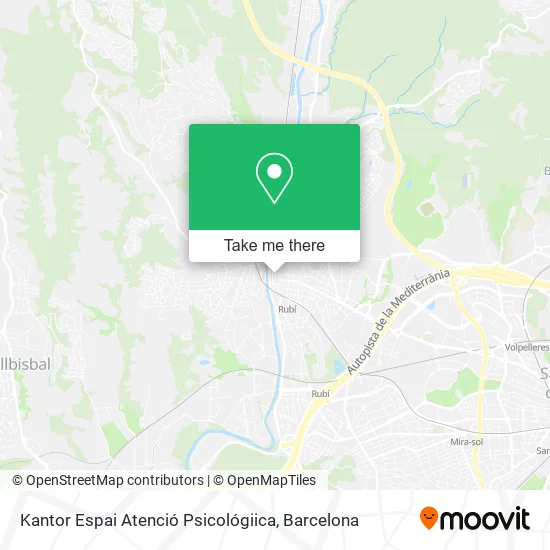 mapa Kantor Espai Atenció Psicológiica