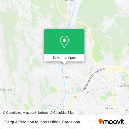 mapa Parque Raro con Muchos Niños