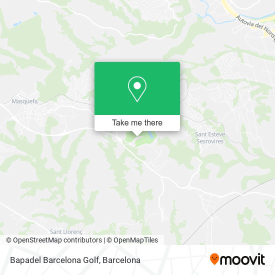 Bapadel Barcelona Golf map