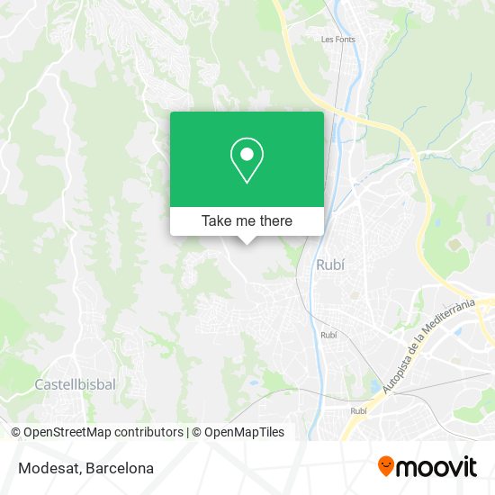 Modesat map