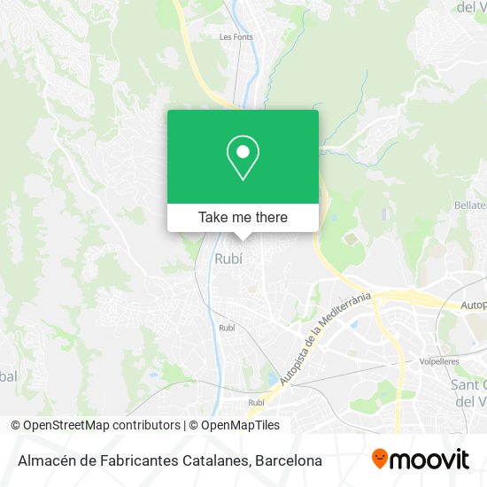 Almacén de Fabricantes Catalanes map