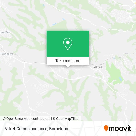Vifret Comunicaciones map
