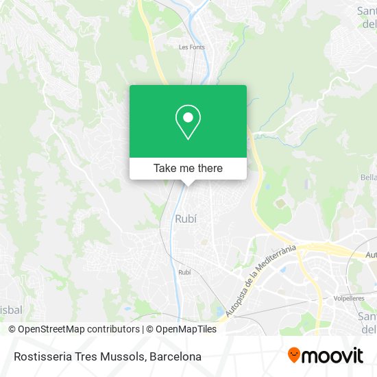 Rostisseria Tres Mussols map