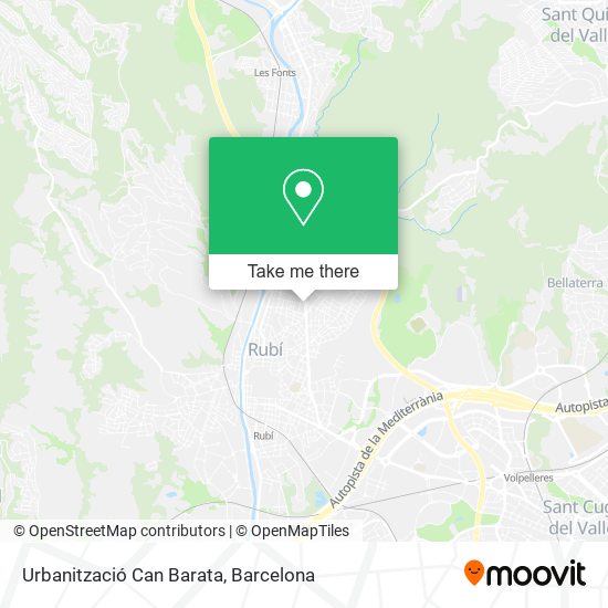 Urbanització Can Barata map
