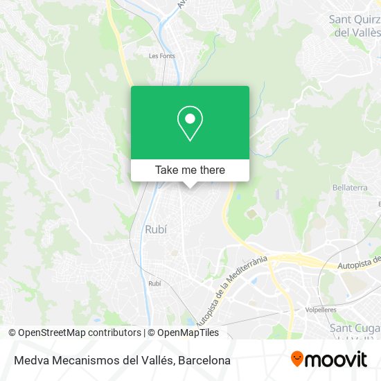 Medva Mecanismos del Vallés map