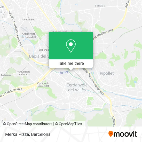 Merka Pizza map