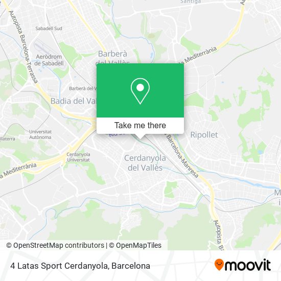 4 Latas Sport Cerdanyola map