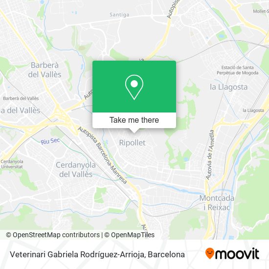 Veterinari Gabriela Rodríguez-Arrioja map