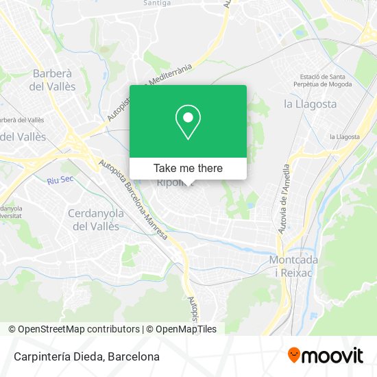 Carpintería Dieda map