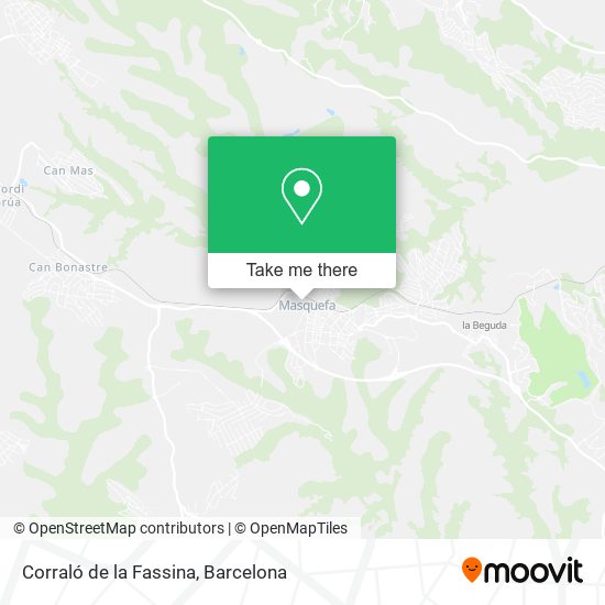 Corraló de la Fassina map