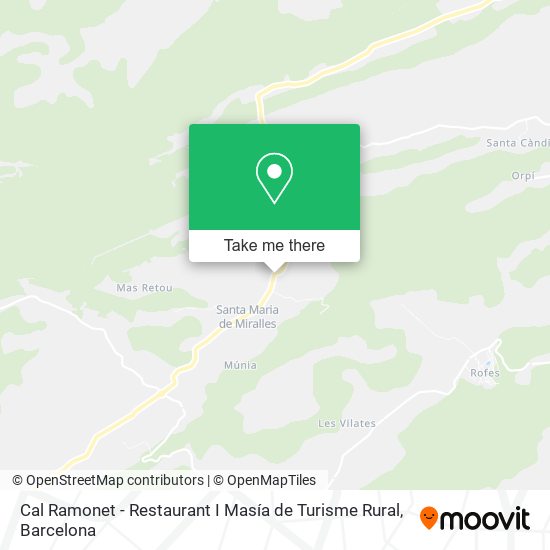 Cal Ramonet - Restaurant I Masía de Turisme Rural map