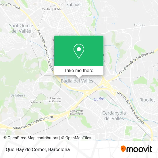 Que Hay de Comer map
