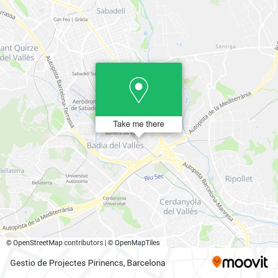 Gestio de Projectes Pirinencs map