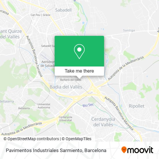 Pavimentos Industriales Sarmiento map