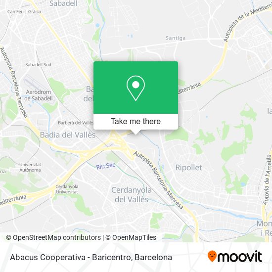 mapa Abacus Cooperativa - Baricentro