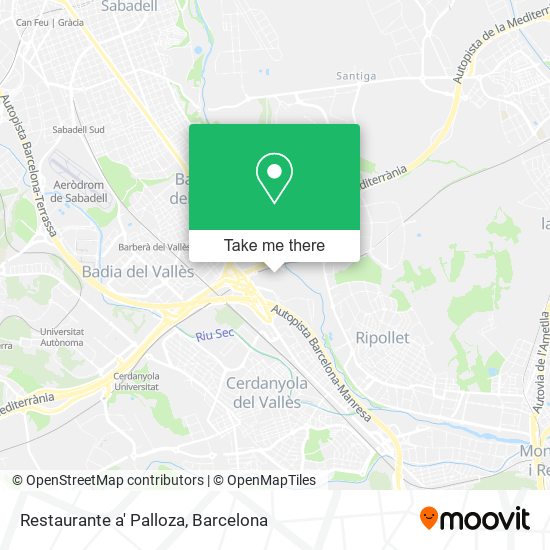 mapa Restaurante a' Palloza