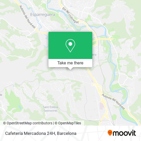 Cafetería Mercadona 24H map