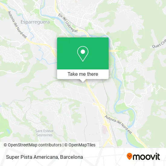 Super Pista Americana map