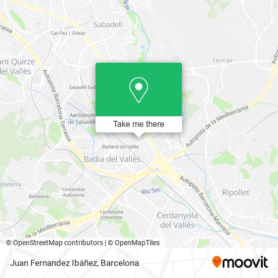 Juan Fernandez Ibáñez map