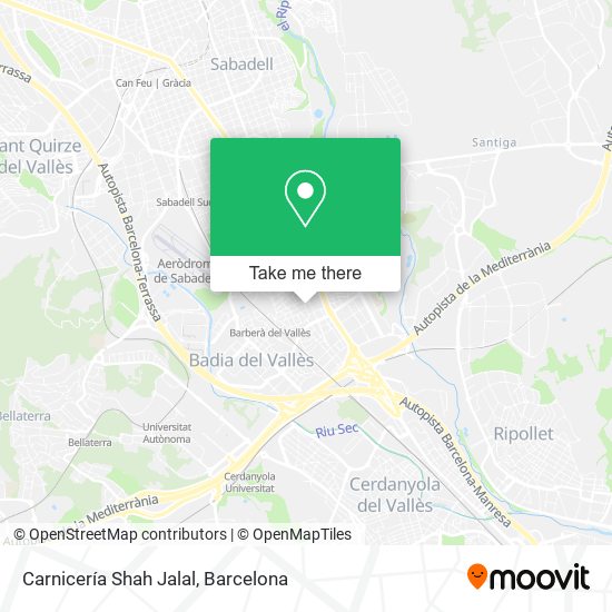Carnicería Shah Jalal map