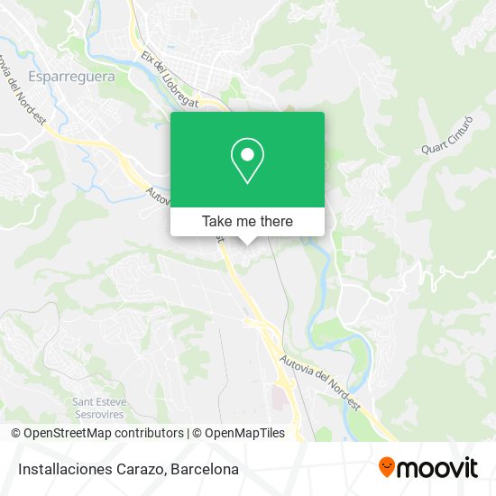 Installaciones Carazo map