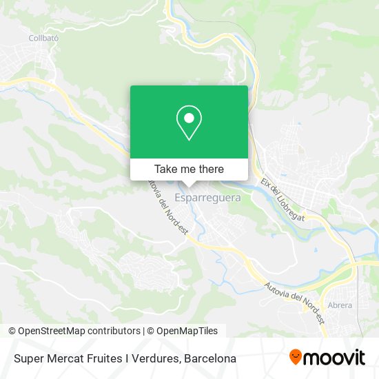 Super Mercat Fruites I Verdures map