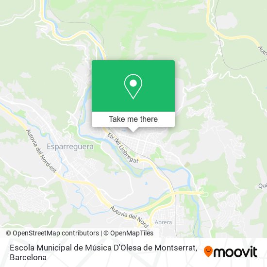 Escola Municipal de Música D'Olesa de Montserrat map