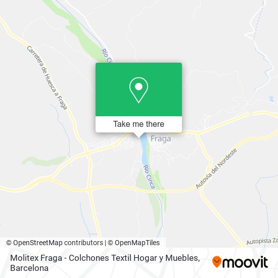 Molitex Fraga - Colchones Textil Hogar y Muebles map