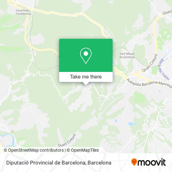 Diputació Provincial de Barcelona map