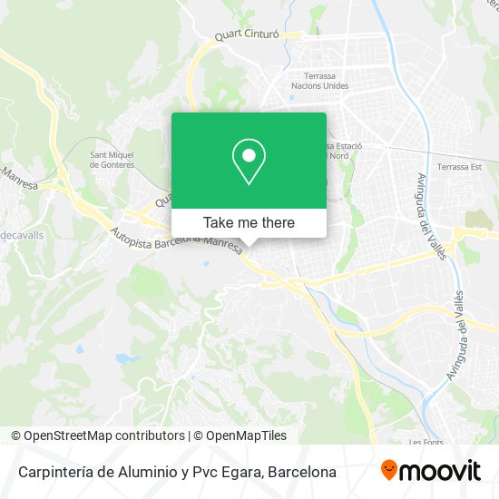 Carpintería de Aluminio y Pvc Egara map