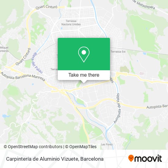 mapa Carpintería de Aluminio Vizuete