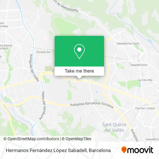 mapa Hermanos Fernández López Sabadell