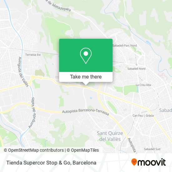 Tienda Supercor Stop & Go map