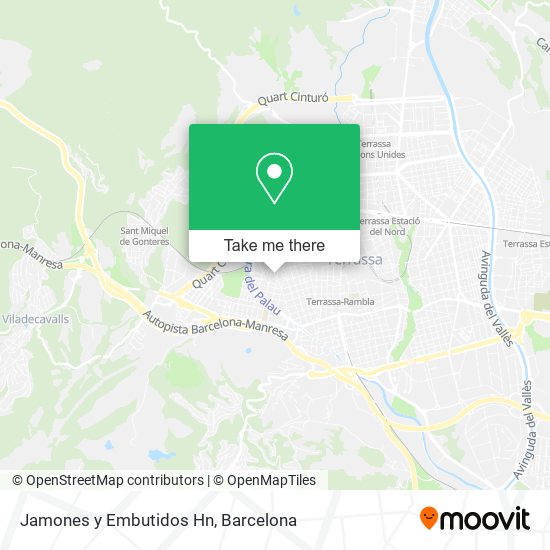 Jamones y Embutidos Hn map