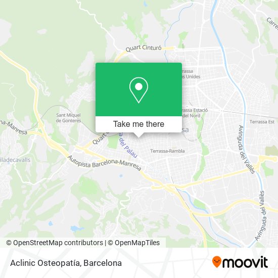 Aclinic Osteopatía map