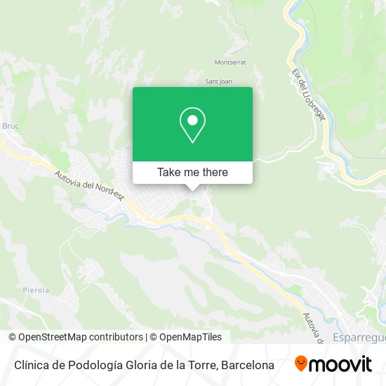 Clínica de Podología Gloria de la Torre map