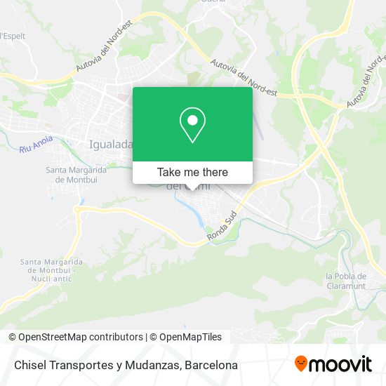 Chisel Transportes y Mudanzas map