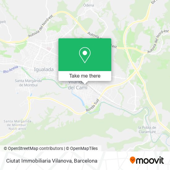 Ciutat Immobiliaria Vilanova map