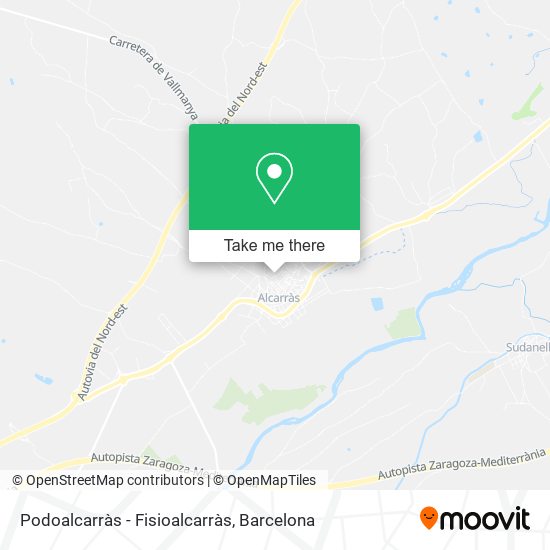 Podoalcarràs - Fisioalcarràs map