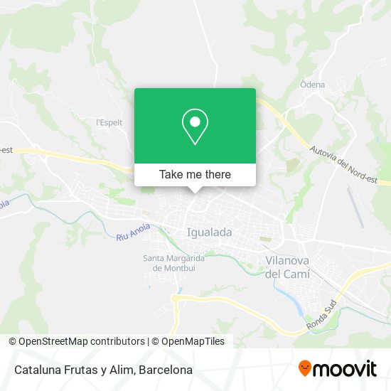 Cataluna Frutas y Alim map