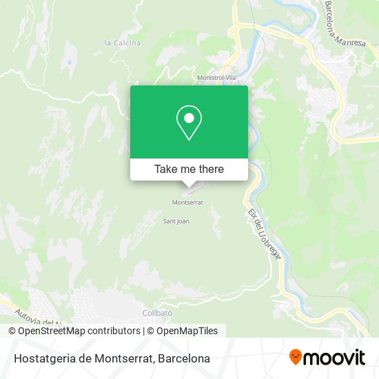 Hostatgeria de Montserrat map