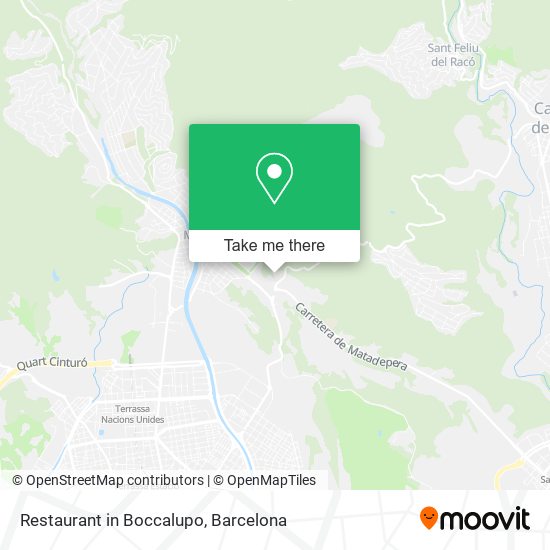 Restaurant in Boccalupo map