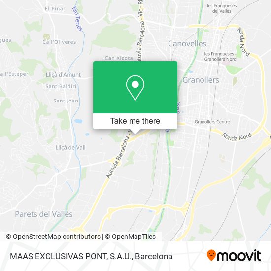 MAAS EXCLUSIVAS PONT, S.A.U. map