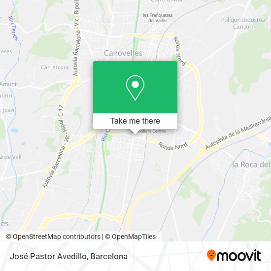 José Pastor Avedillo map