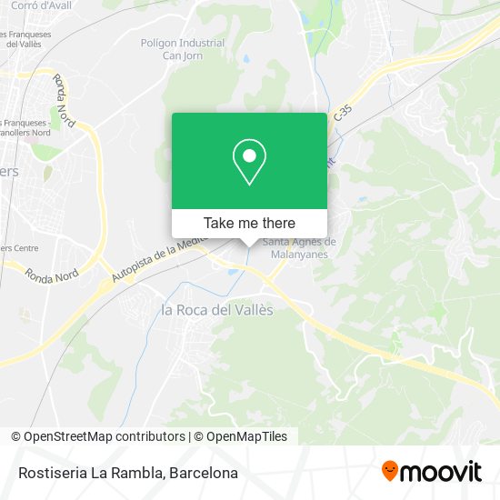 mapa Rostiseria La Rambla