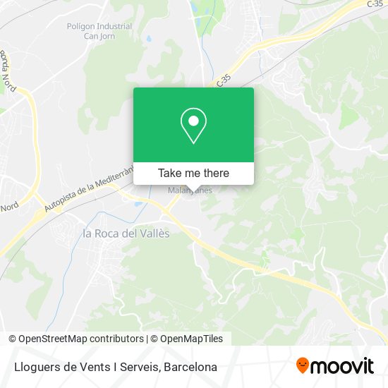 Lloguers de Vents I Serveis map